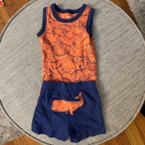 Carter's Whale Short and Tank Set 12 months